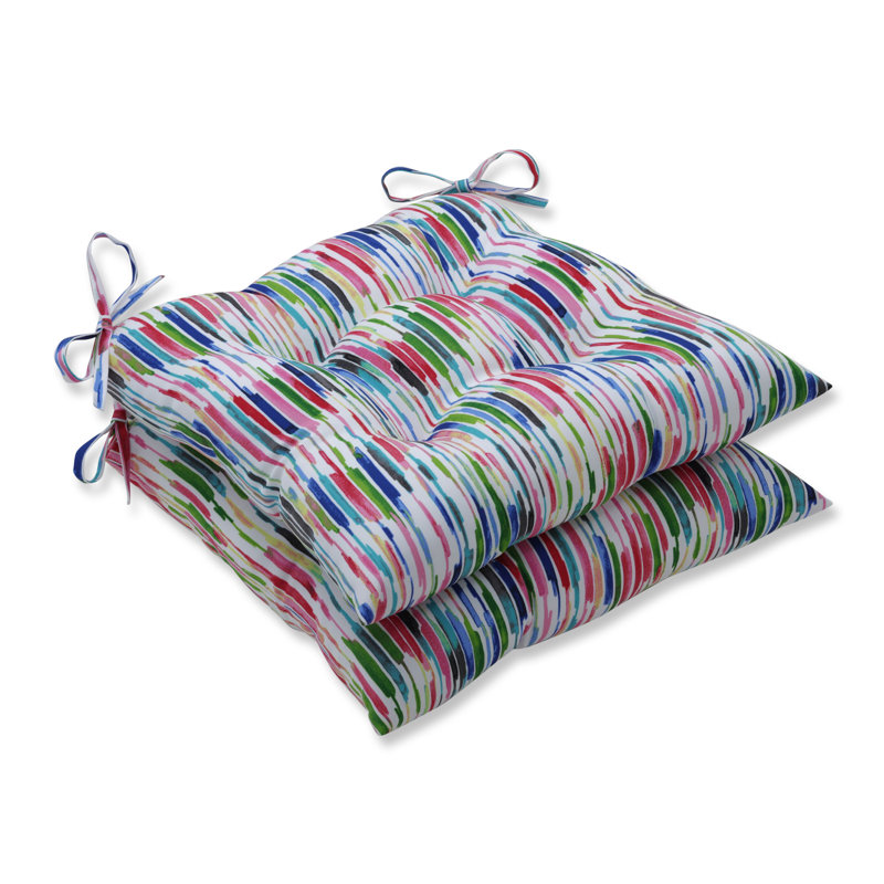 Ebern Designs Knott Wrought Iron Indoor/Outdoor Dining Chair Cushion